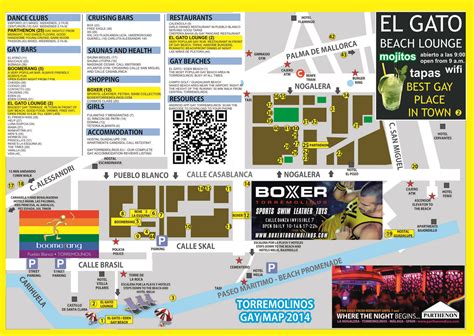 Gay map Torremolinos with all bars, clubs, saunas and hotels 2024